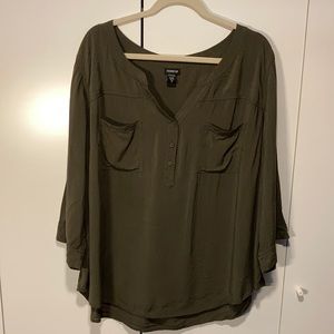 Torrid Olive Green Top